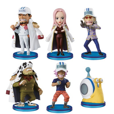 ONE PIECE - FIGURAS WCF SURTIDO NAVY ARMY - PACK DE 6